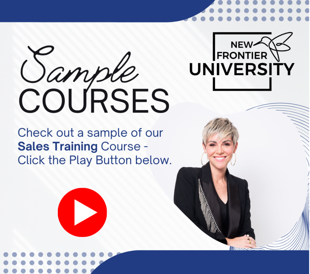 New Frontier University Sample Courses - Sales Training